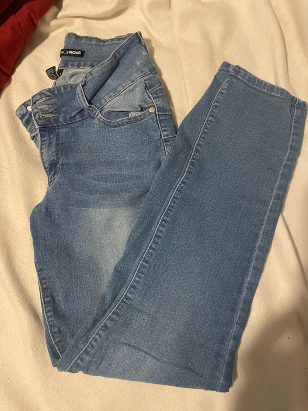 Fashion Nova Light Blue Skinny Jeans